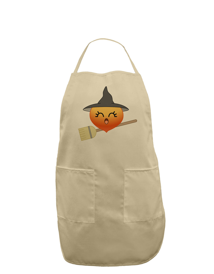 Penelope Peach Witch - Cute Fruit Adult Apron-Bib Apron-TooLoud-White-One-Size-Davson Sales