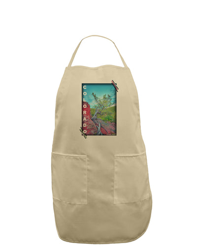 CO Cliffside Tree Text Adult Apron-Bib Apron-TooLoud-Stone-One-Size-Davson Sales