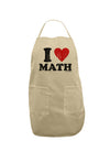 I Heart Math Distressed Adult Apron by TooLoud-Bib Apron-TooLoud-Stone-One-Size-Davson Sales