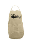 Mom - Sports Tail Script Adult Apron by TooLoud-Bib Apron-TooLoud-Stone-One-Size-Davson Sales