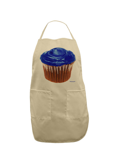 Giant Bright Blue Cupcake Adult Apron by TooLoud-Bib Apron-TooLoud-Stone-One-Size-Davson Sales