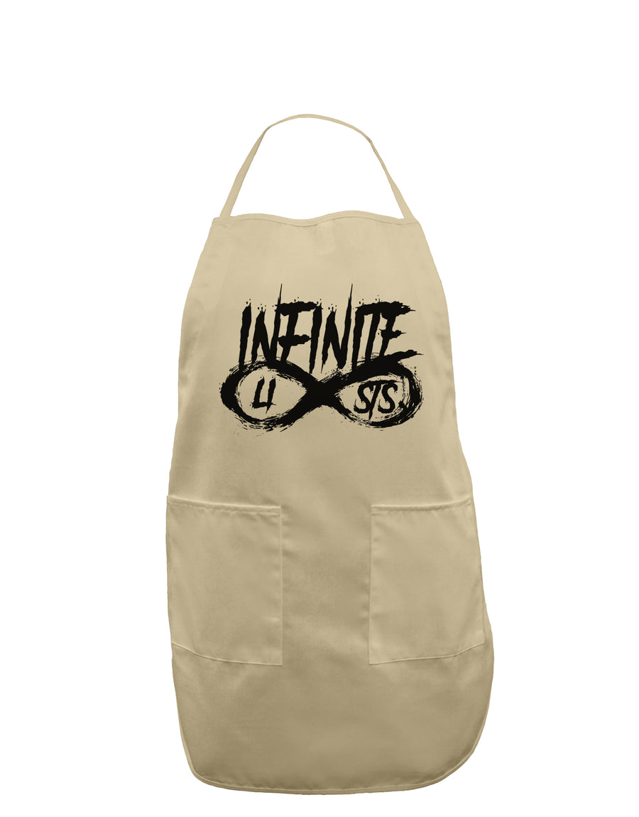 Infinite Lists Adult Apron by TooLoud-TooLoud-White-One-Size-Davson Sales
