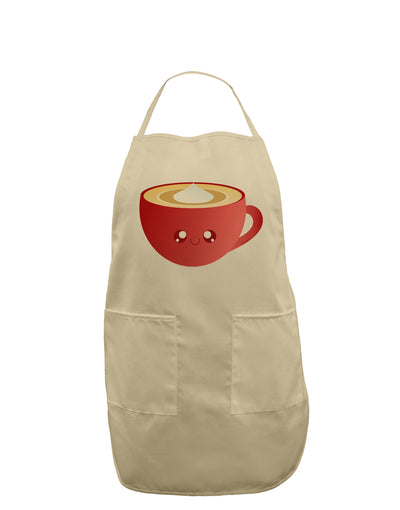 Cute Christmas Drink Eggnog Adult Apron-Bib Apron-TooLoud-Stone-One-Size-Davson Sales