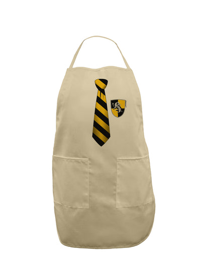 TooLoud Wizard Tie Yellow and Black Adult Apron-Bib Apron-TooLoud-Stone-One-Size-Davson Sales