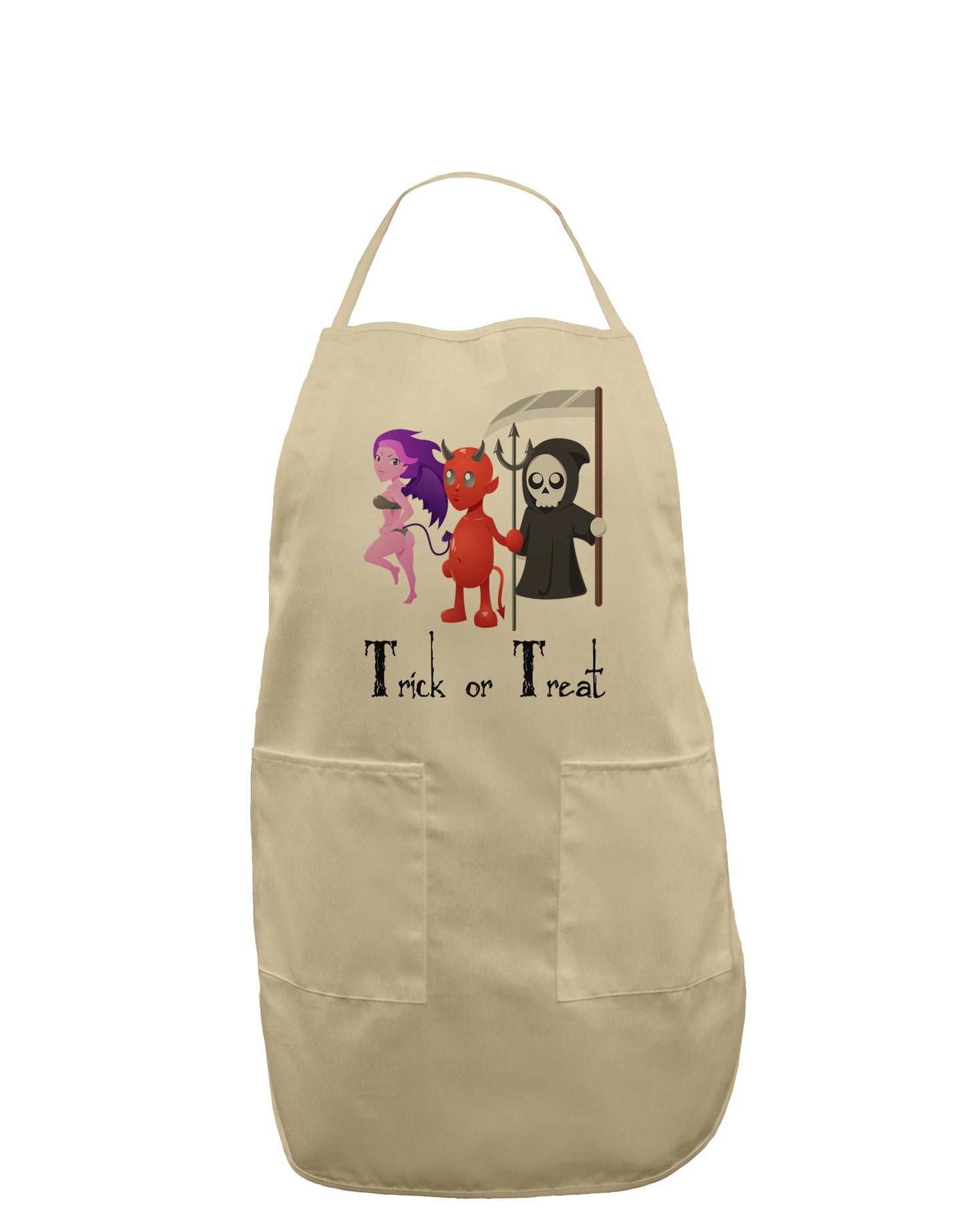 Reaper Devil Succubus - Trick or Treat Adult Apron-Bib Apron-TooLoud-Stone-One-Size-Davson Sales