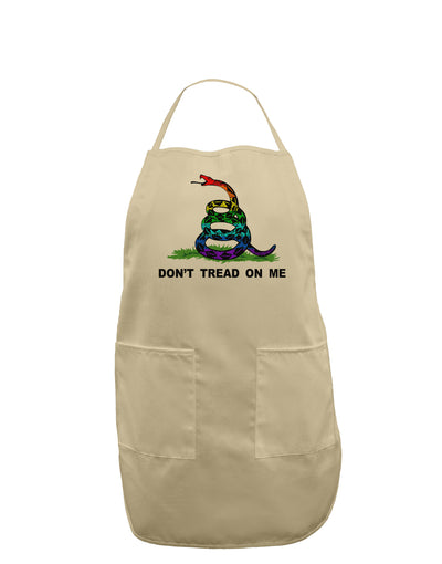 LGBT Freedom Rainbow Don't Tread on Me Adult Apron-Bib Apron-TooLoud-Stone-One-Size-Davson Sales