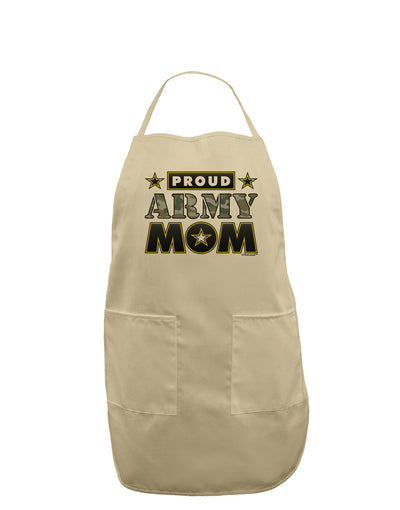 Proud Army Mom Adult Apron-Bib Apron-TooLoud-Stone-One-Size-Davson Sales