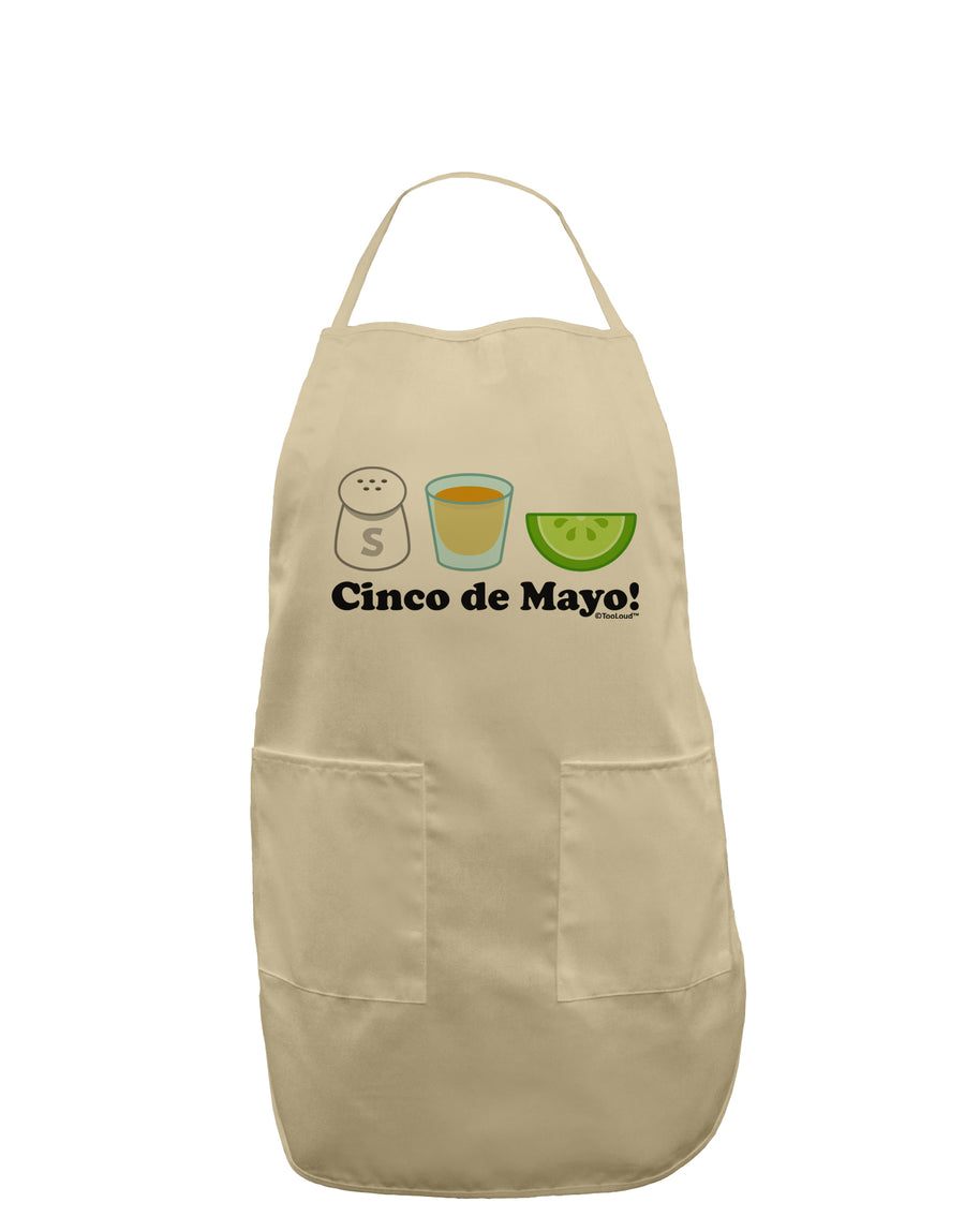 Cinco de Mayo Design - Salt Tequila Lime Adult Apron by TooLoud-Bib Apron-TooLoud-White-One-Size-Davson Sales