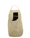 Indiana - United States Shape Adult Apron-Bib Apron-TooLoud-Stone-One-Size-Davson Sales