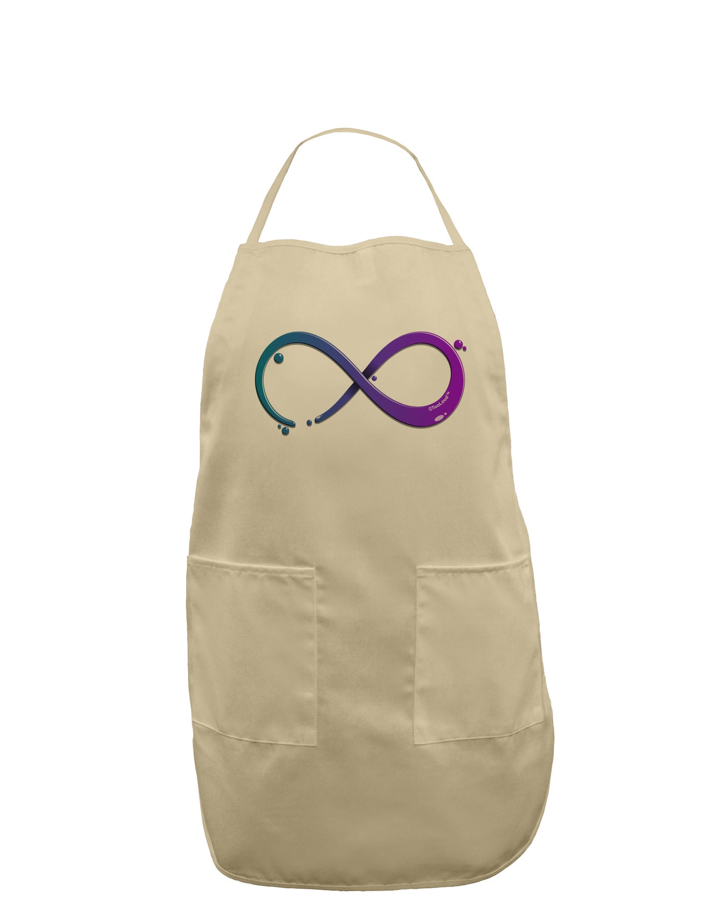 Painted Infinity Adult Apron-Bib Apron-TooLoud-Stone-One-Size-Davson Sales