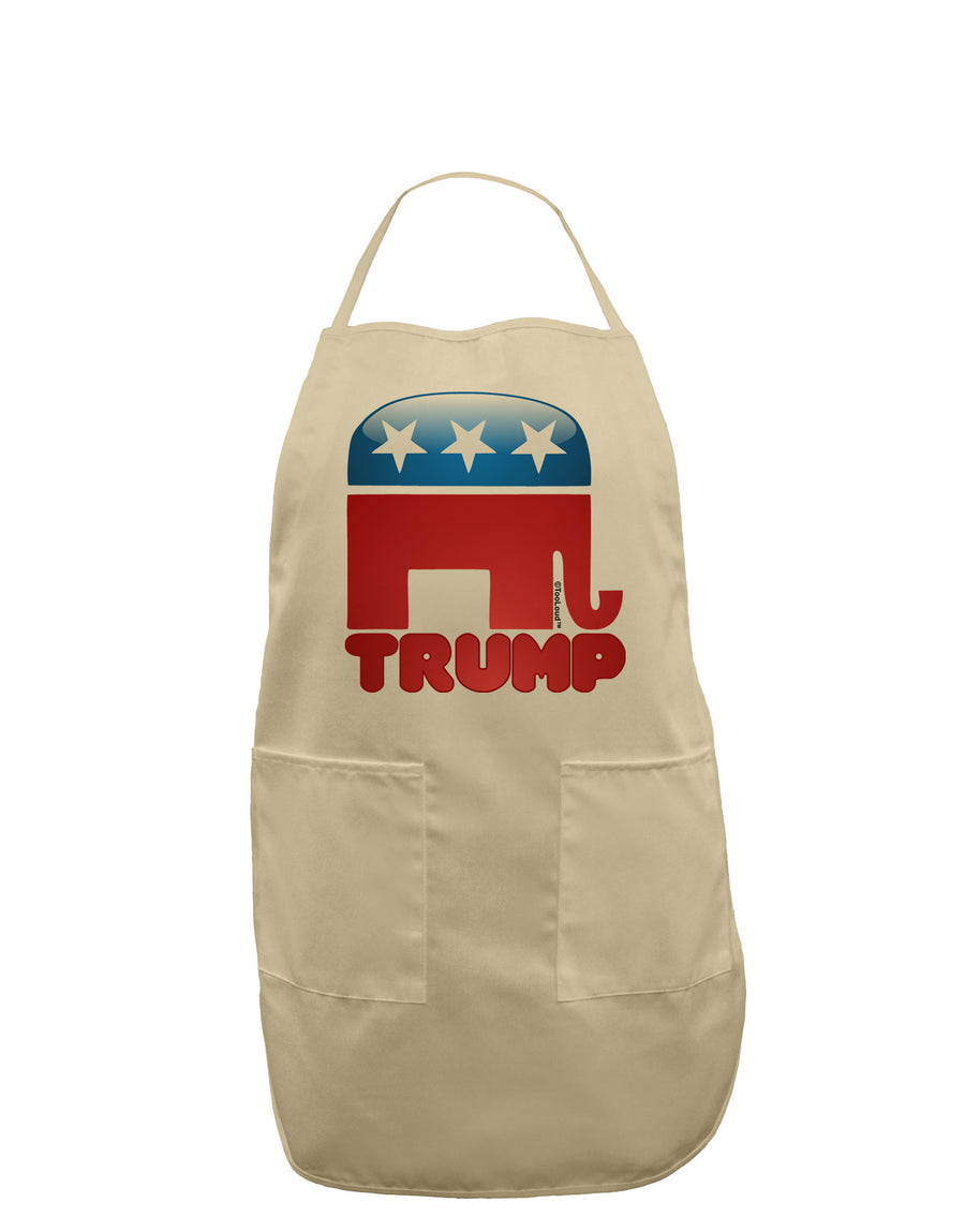 Trump Bubble Symbol Adult Apron-Bib Apron-TooLoud-White-One-Size-Davson Sales