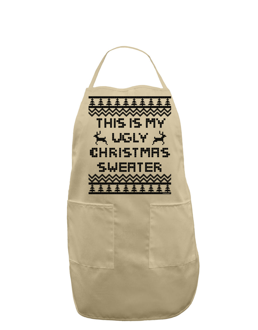 This Is My Ugly Christmas Sweater Adult Apron-Bib Apron-TooLoud-White-One-Size-Davson Sales