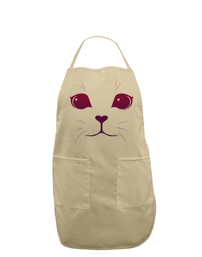 Heart Kitten Adult Apron by-Bib Apron-TooLoud-Stone-One-Size-Davson Sales