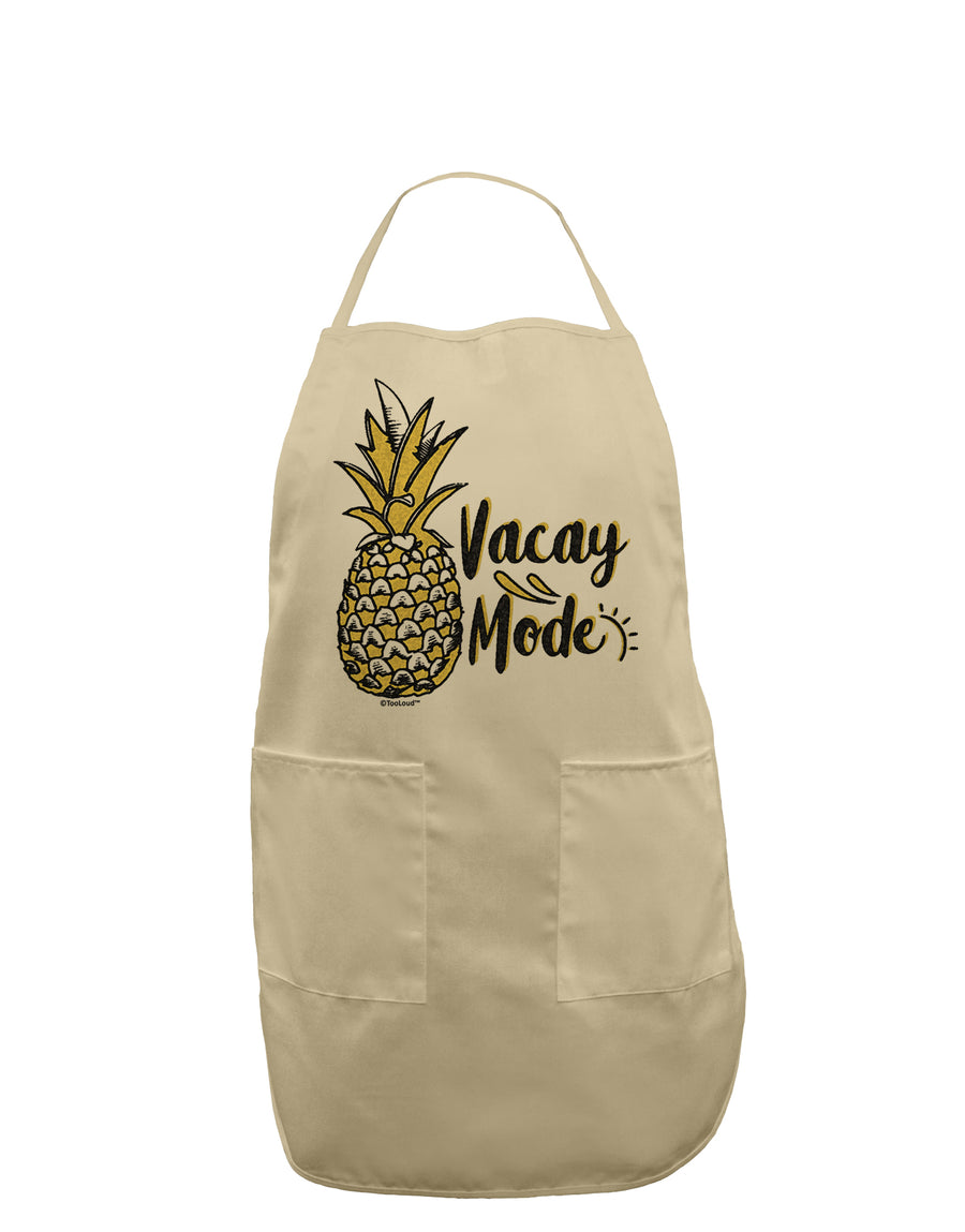 Vacay Mode Pinapple Adult Apron-Bib Apron-TooLoud-White-One-Size-Davson Sales