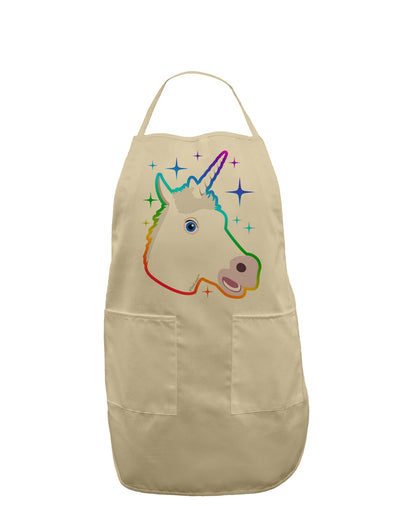 Magical Rainbow Sparkle Unicorn Adult Apron-Bib Apron-TooLoud-Stone-One-Size-Davson Sales