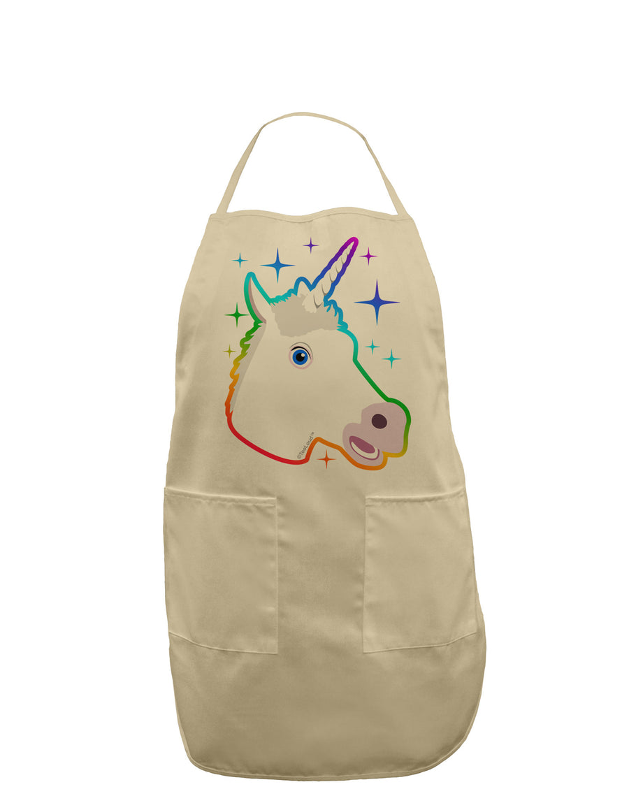 Magical Rainbow Sparkle Unicorn Adult Apron-Bib Apron-TooLoud-White-One-Size-Davson Sales