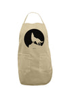 Wolf Howling at the Moon - Design #1 Adult Apron by TooLoud-Bib Apron-TooLoud-Stone-One-Size-Davson Sales