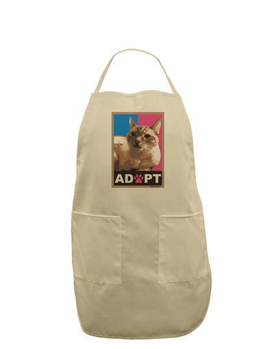 Adopt Cute Kitty Cat Adoption Adult Apron-Bib Apron-TooLoud-Stone-One-Size-Davson Sales