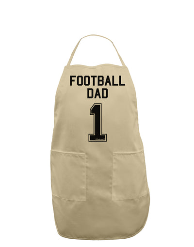 Football Dad Jersey Adult Apron by TooLoud-Bib Apron-TooLoud-Stone-One-Size-Davson Sales