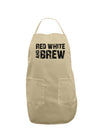 Red White and Brew Adult Apron by TooLoud-Bib Apron-TooLoud-Stone-One-Size-Davson Sales