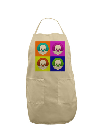 Clown Face Pop Art Adult Apron-Bib Apron-TooLoud-Stone-One-Size-Davson Sales