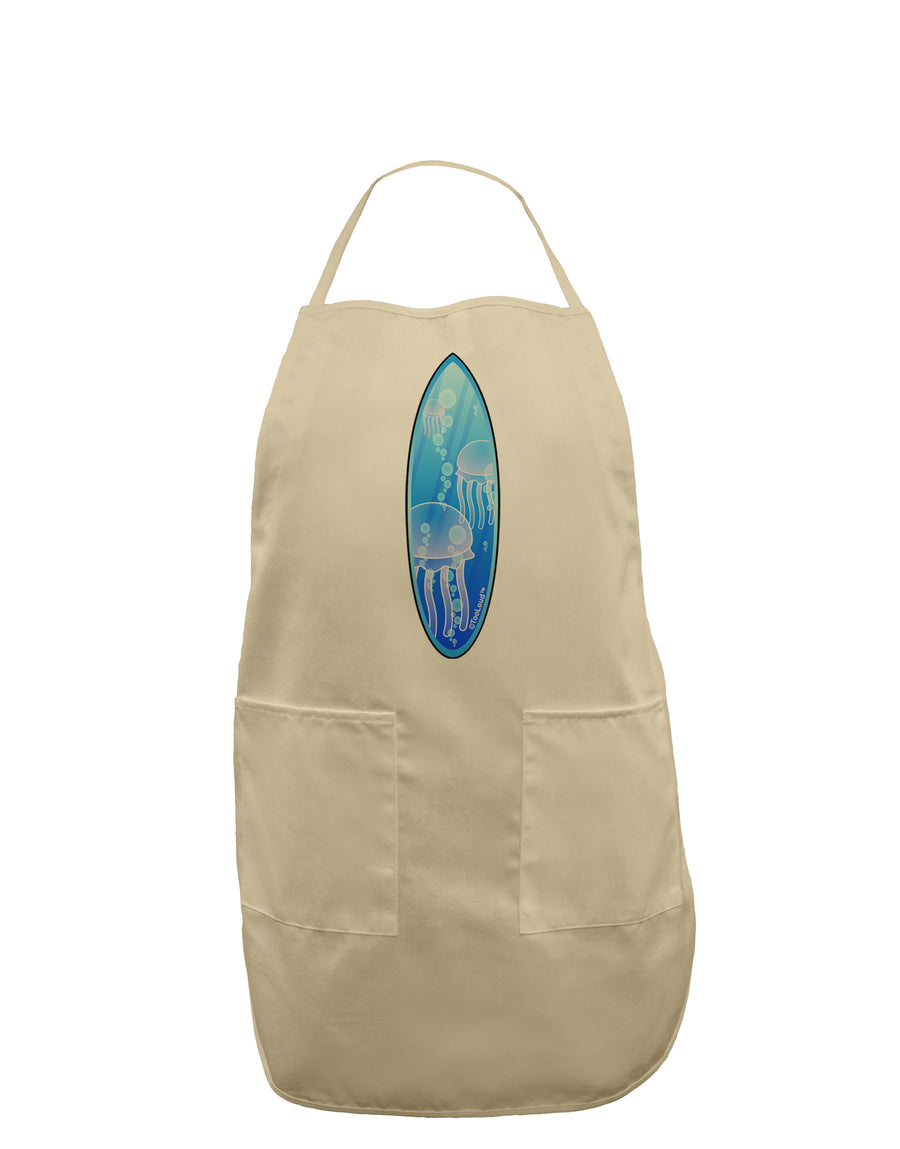 Jellyfish Surfboard Adult Apron by TooLoud-Bib Apron-TooLoud-White-One-Size-Davson Sales