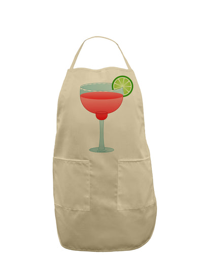 Red Margarita with Lime - Cinco de Mayo Adult Apron by TooLoud-Bib Apron-TooLoud-Stone-One-Size-Davson Sales