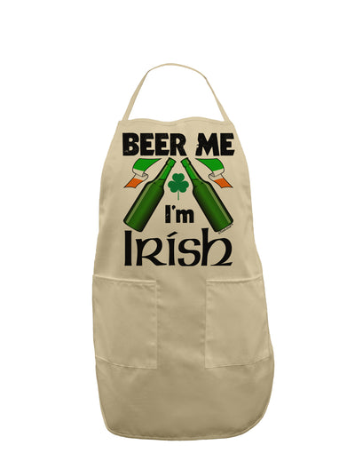 Beer Me I'm Irish Adult Apron-Bib Apron-TooLoud-Stone-One-Size-Davson Sales