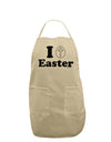 I Egg Cross Easter Design Adult Apron by TooLoud-Bib Apron-TooLoud-Stone-One-Size-Davson Sales
