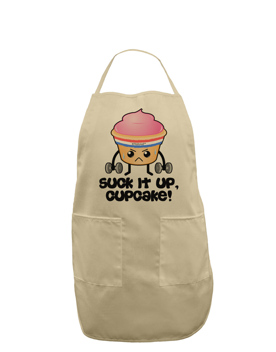 Suck It Up Cupcake Design Adult Apron by TooLoud-Bib Apron-TooLoud-White-One-Size-Davson Sales