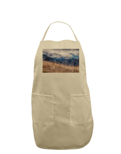 Pikes Peak CO Mountains Adult Apron by TooLoud-Bib Apron-TooLoud-Stone-One-Size-Davson Sales