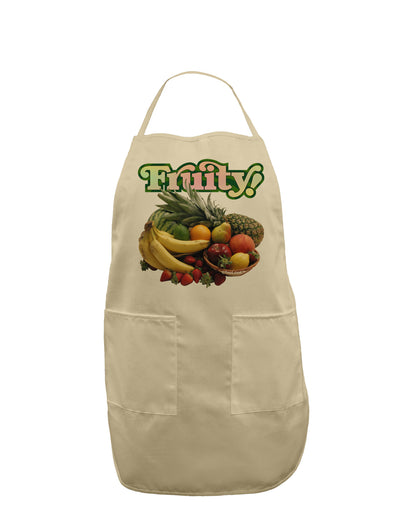 Fruity Fruit Basket Adult Apron-Bib Apron-TooLoud-Stone-One-Size-Davson Sales