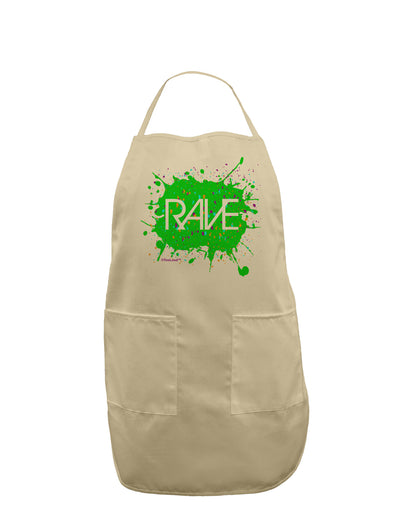 Rave Splatter Green Adult Apron-Bib Apron-TooLoud-Stone-One-Size-Davson Sales