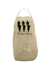 Eleven Pipers Piping Text Adult Apron-Bib Apron-TooLoud-Stone-One-Size-Davson Sales