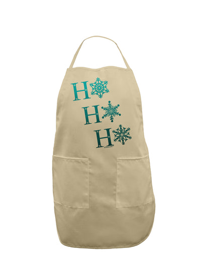 Ho Ho Ho Snowflakes Adult Apron-Bib Apron-TooLoud-Stone-One-Size-Davson Sales