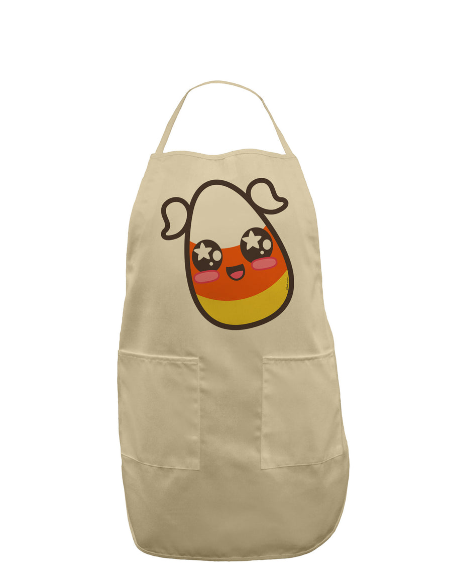 Cute Girl Child Candy Corn Family Halloween Adult Apron-Bib Apron-TooLoud-White-One-Size-Davson Sales