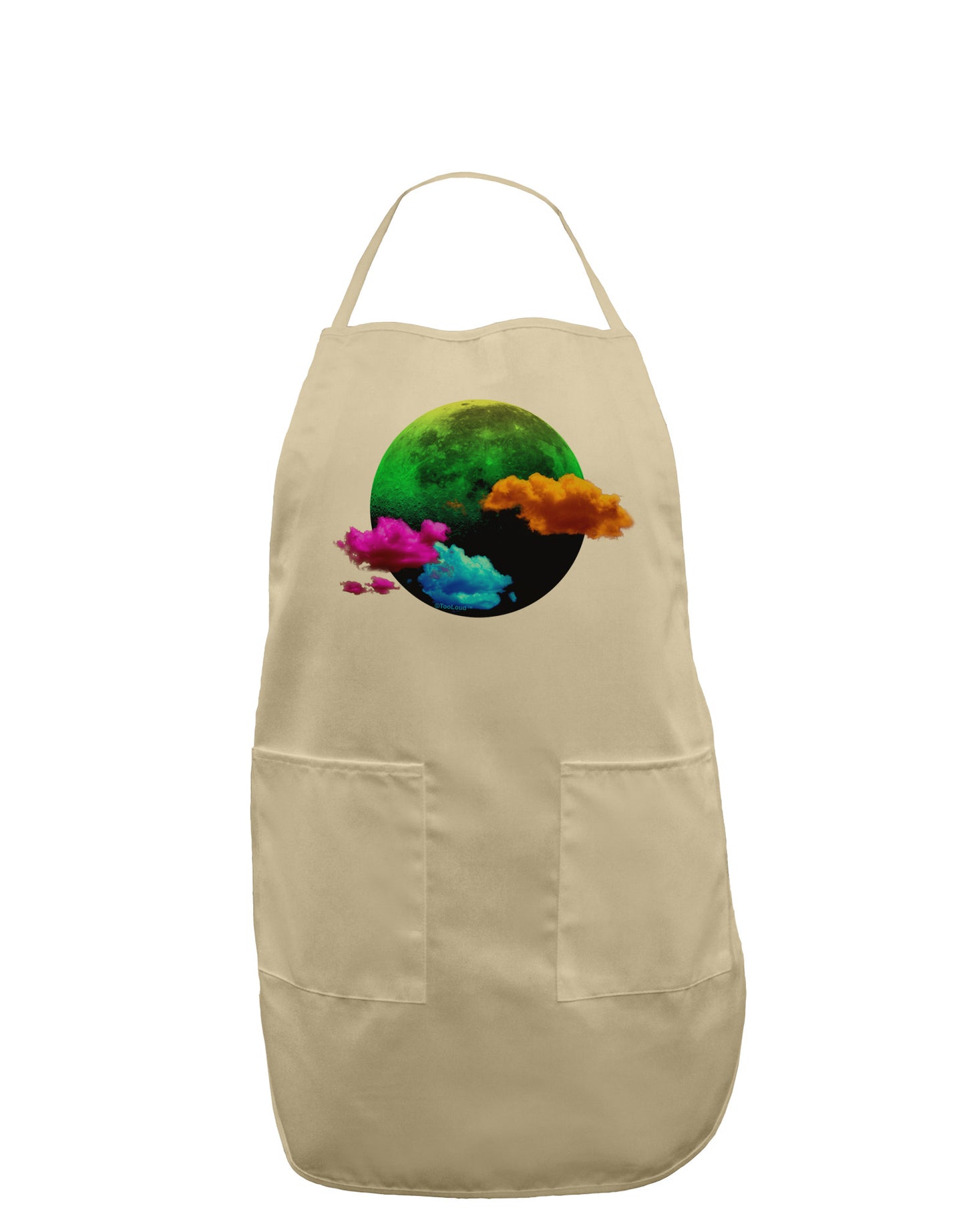 Moon Dream Hallucination Adult Apron-Bib Apron-TooLoud-Stone-One-Size-Davson Sales