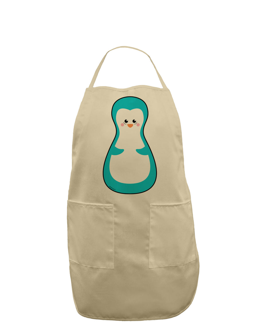 Cute Penguin Matryoshka Nesting Doll - Christmas Adult Apron-Bib Apron-TooLoud-White-One-Size-Davson Sales