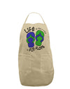 Life is Better in Flip Flops - Blue and Green Adult Apron-Bib Apron-TooLoud-Stone-One-Size-Davson Sales