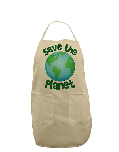 Save the Planet - Earth Adult Apron-Bib Apron-TooLoud-Stone-One-Size-Davson Sales