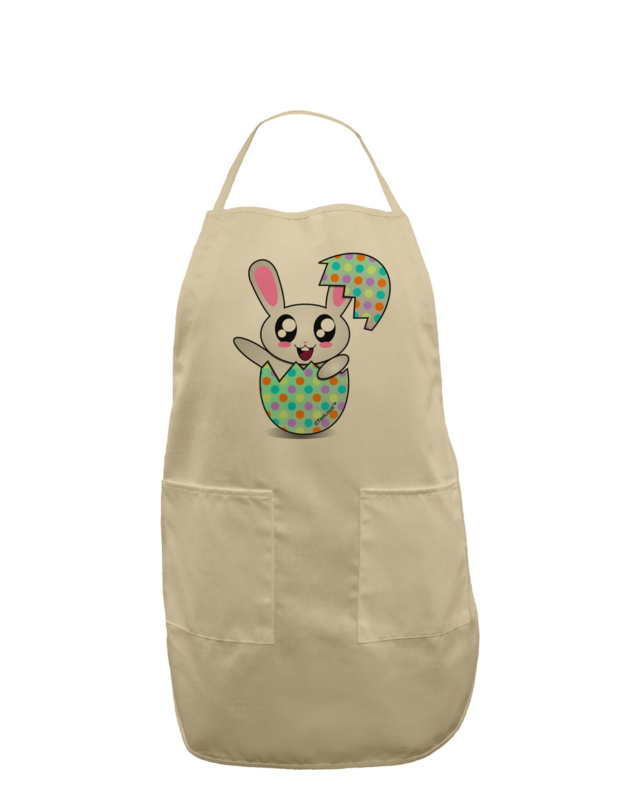 Bunny Hatching From Egg Adult Apron-Bib Apron-TooLoud-White-One-Size-Davson Sales