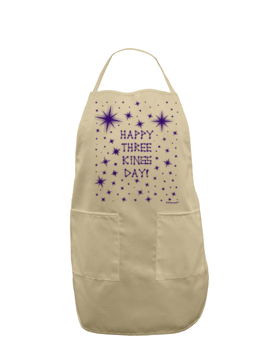 Happy Three Kings Day - Shining Stars Adult Apron by TooLoud-Bib Apron-TooLoud-White-One-Size-Davson Sales