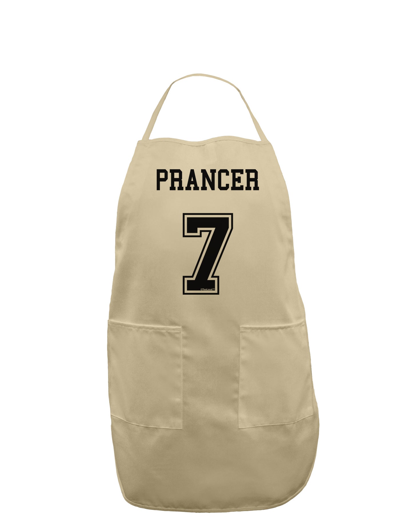 Reindeer Jersey - Prancer 7 Adult Apron-Bib Apron-TooLoud-Stone-One-Size-Davson Sales