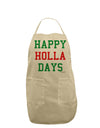 Happy Holla Days - Red and Green Adult Apron by TooLoud-Bib Apron-TooLoud-Stone-One-Size-Davson Sales