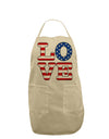 American Love Design Adult Apron by TooLoud-Bib Apron-TooLoud-Stone-One-Size-Davson Sales