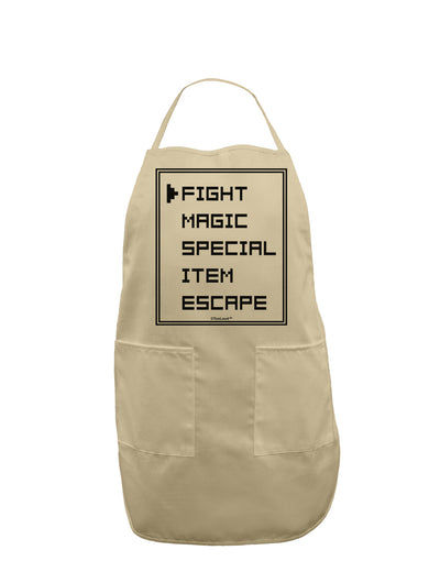 RPG Command Selection List Adult Apron by TooLoud-Bib Apron-TooLoud-Stone-One-Size-Davson Sales