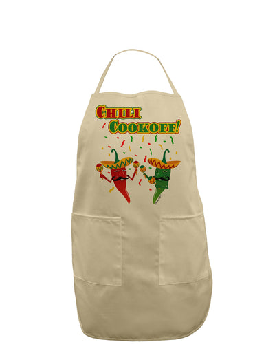 Chili Cookoff! Chile Peppers Adult Apron-Bib Apron-TooLoud-Stone-One-Size-Davson Sales