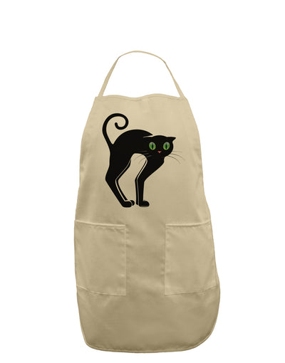 Cute Arched Black Cat Halloween Adult Apron-Bib Apron-TooLoud-Stone-One-Size-Davson Sales