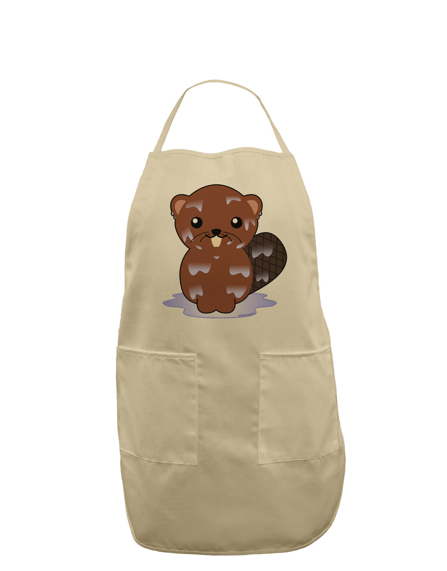 Cute Wet Beaver Adult Apron-Bib Apron-TooLoud-White-One-Size-Davson Sales