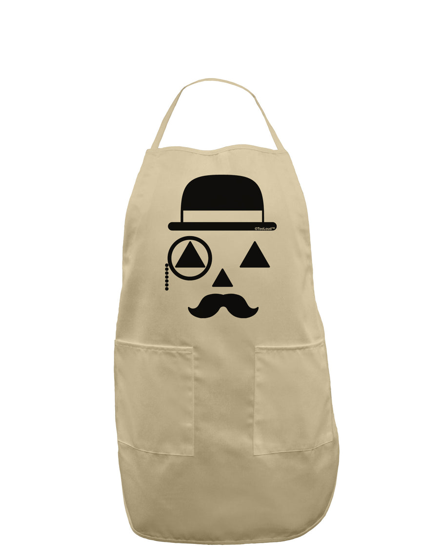 Gentleman Jack-o-lantern Adult Apron-Bib Apron-TooLoud-White-One-Size-Davson Sales